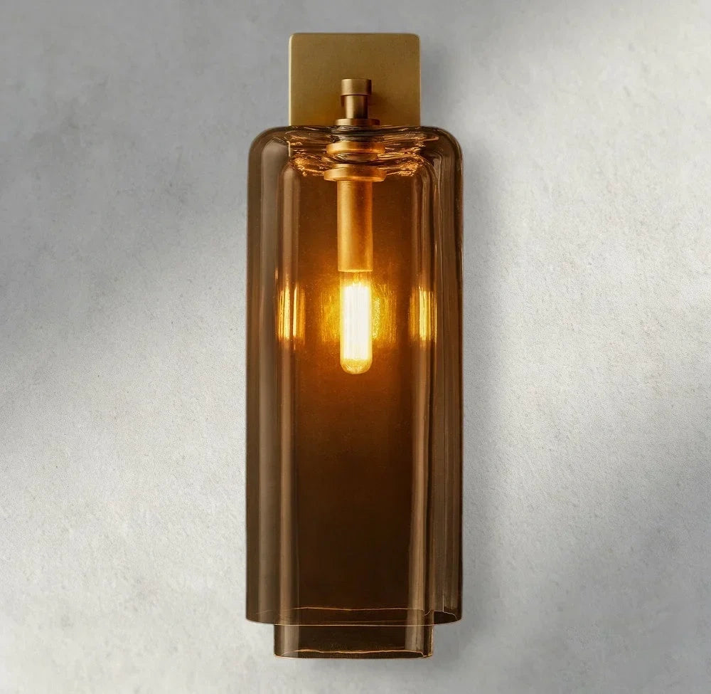 Lacour Amber Glass Sconce