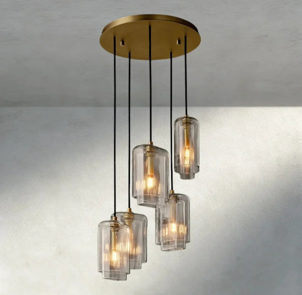 Lacour Clear Glass Cluster Chandelier