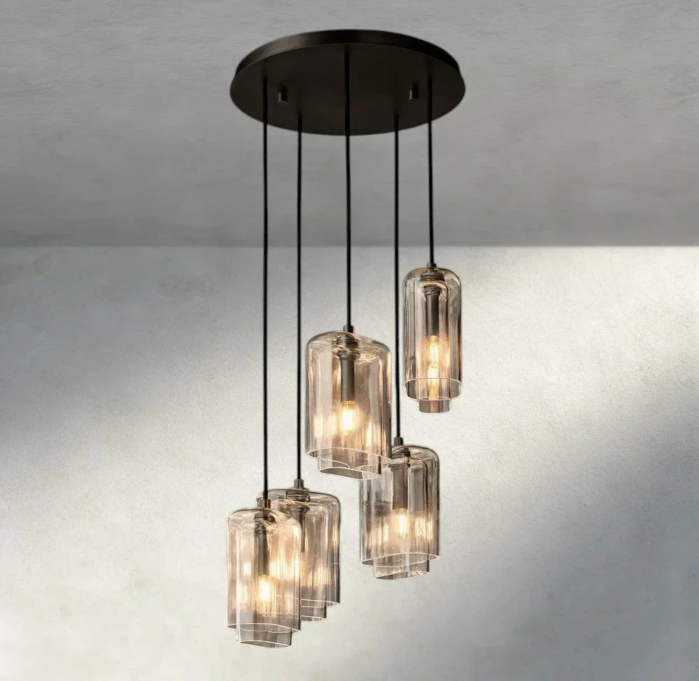 Lacour Clear Glass Cluster Chandelier