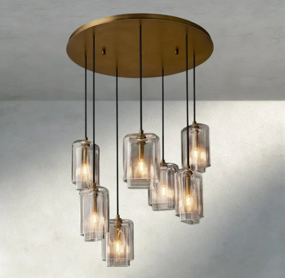 Lacour Clear Glass Cluster Chandelier