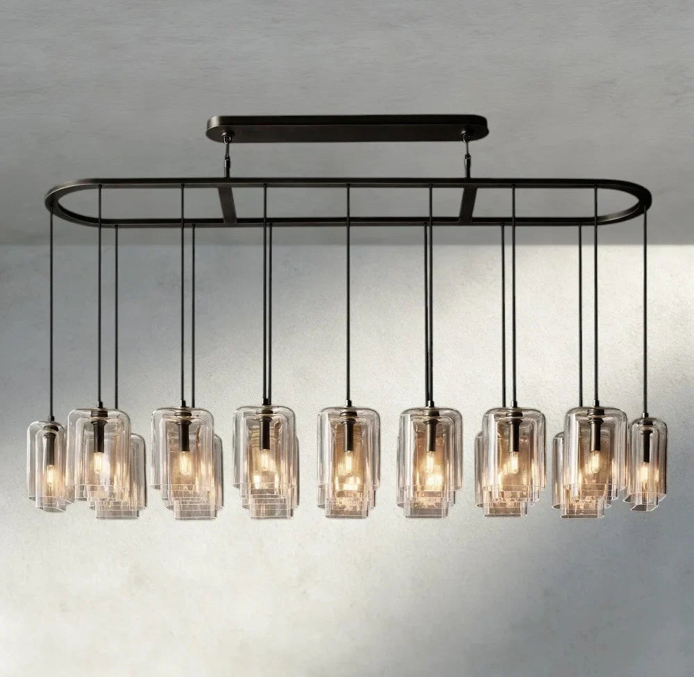 Lacour Clear Glass Linear Chandelier