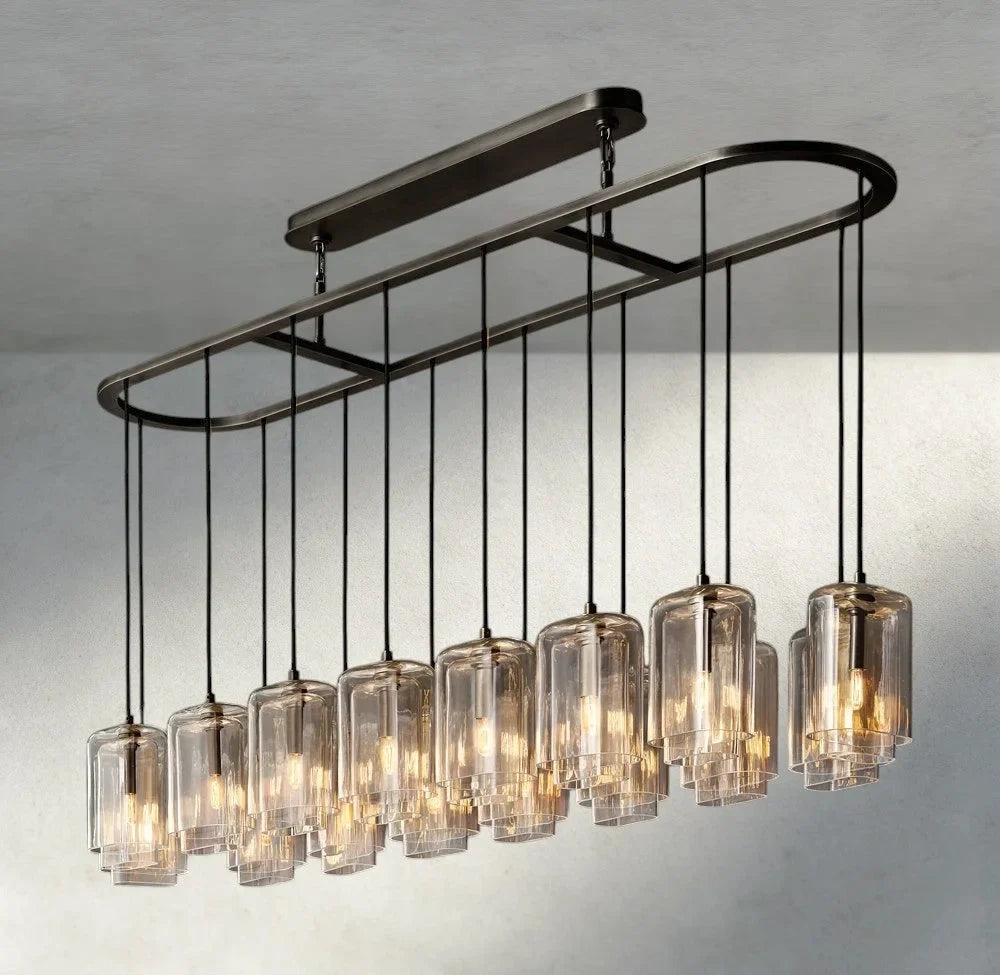 Lacour Clear Glass Linear Chandelier