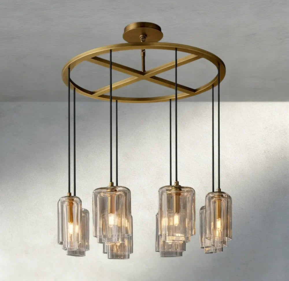 Lacour Clear Glass Round Chandelier