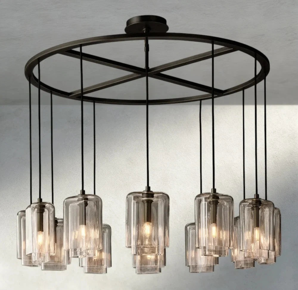 Lacour Clear Glass Round Chandelier