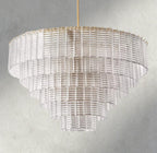 Sirene Clear Glass Round Chandelier 41", 52", 65"-chandelier-Manorlights