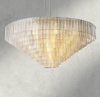 Sirene Clear Glass Round Chandelier 41", 52", 65"-chandelier-Manorlights