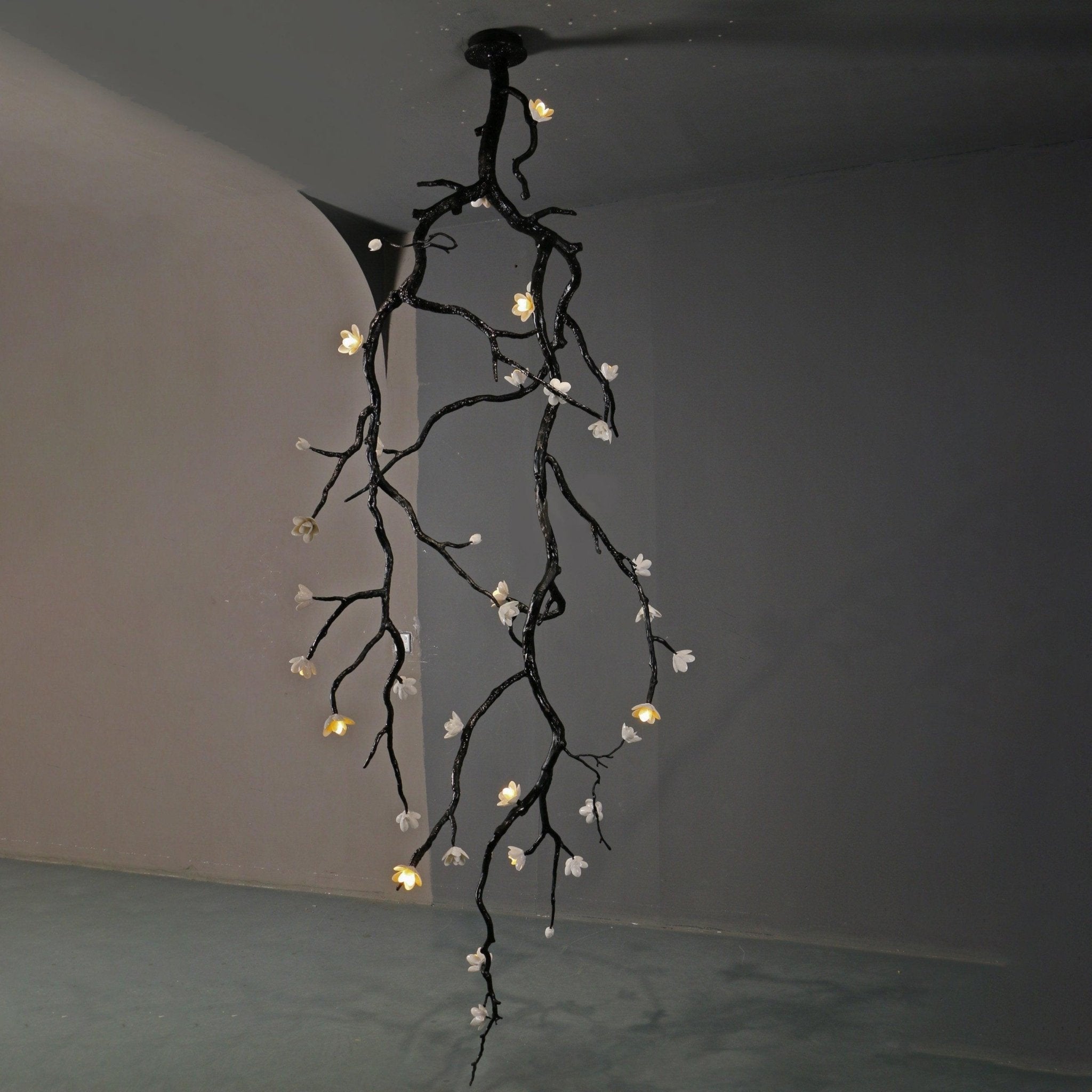 Large Long Branch Flower Chandelier-Manorlights
