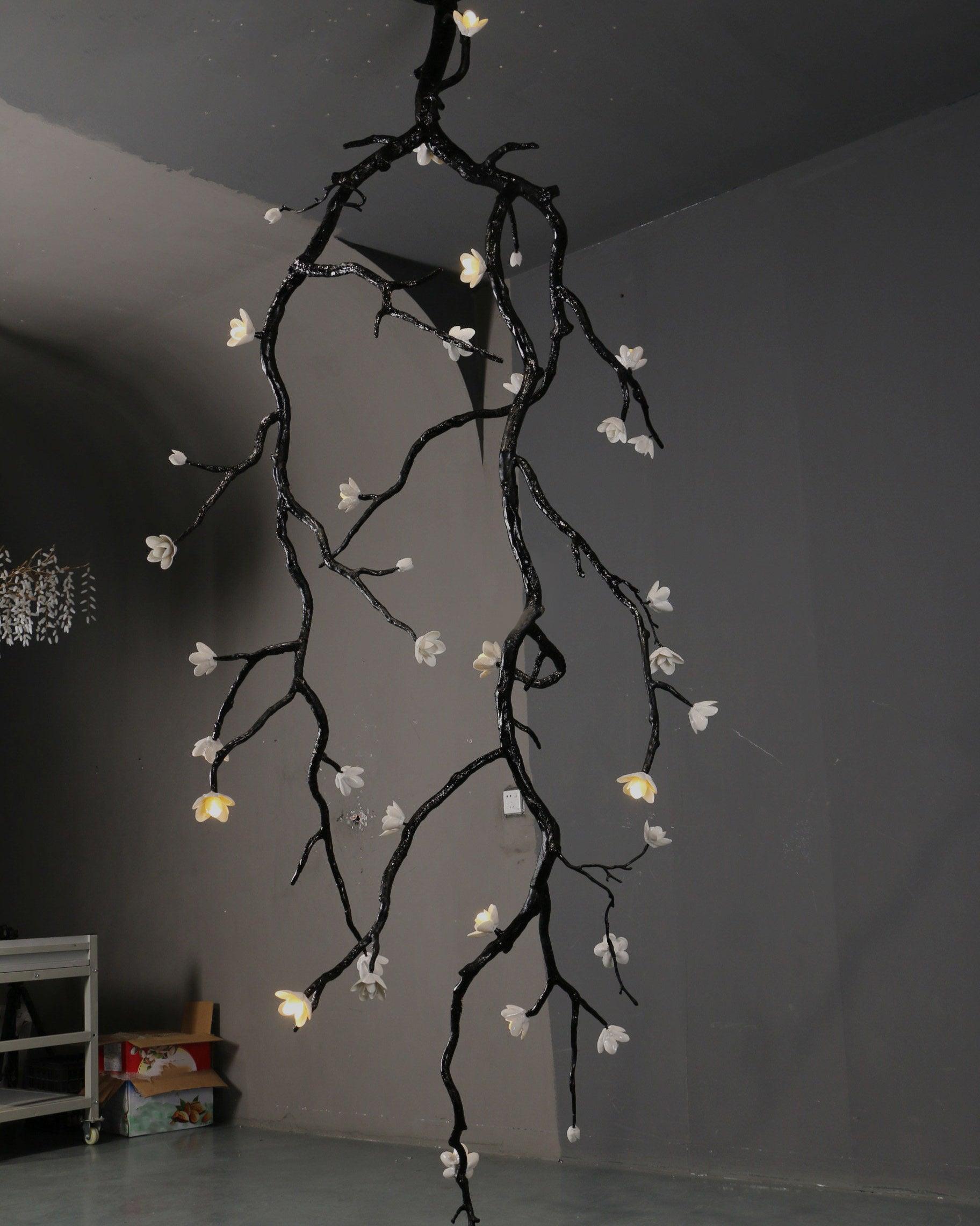 Large Long Branch Flower Chandelier-Manorlights