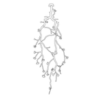 Large Long Branch Flower Chandelier-Manorlights