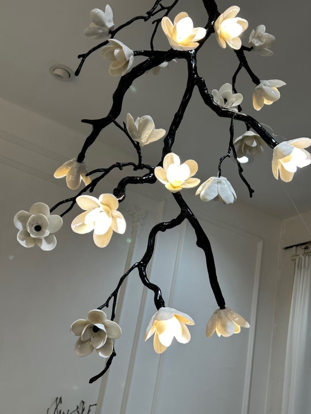 Large Long Branch Flower Chandelier-Manorlights