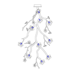 Large Long Branch Flower Chandelier-Manorlights