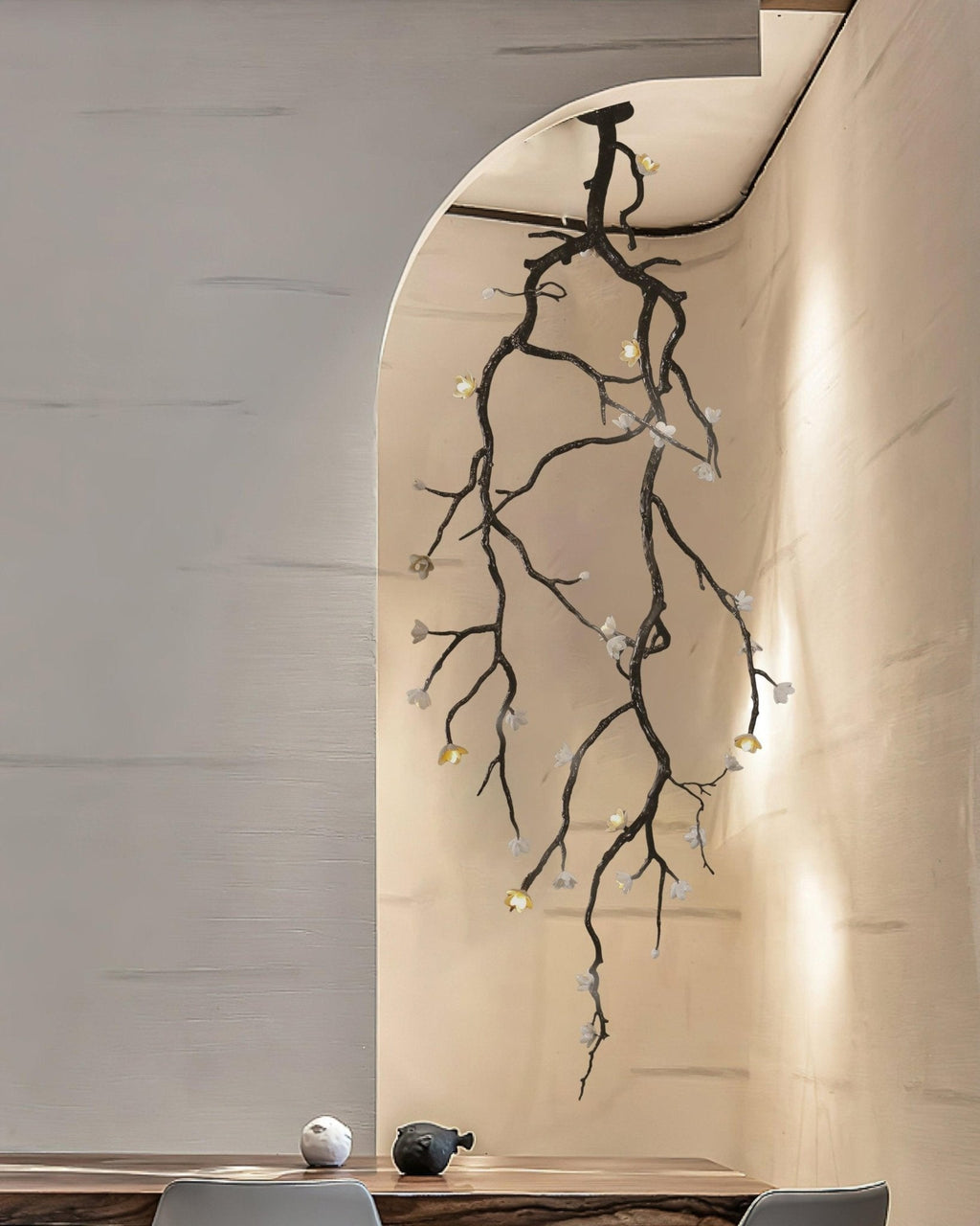 Large Long Branch Flower Chandelier-Manorlights