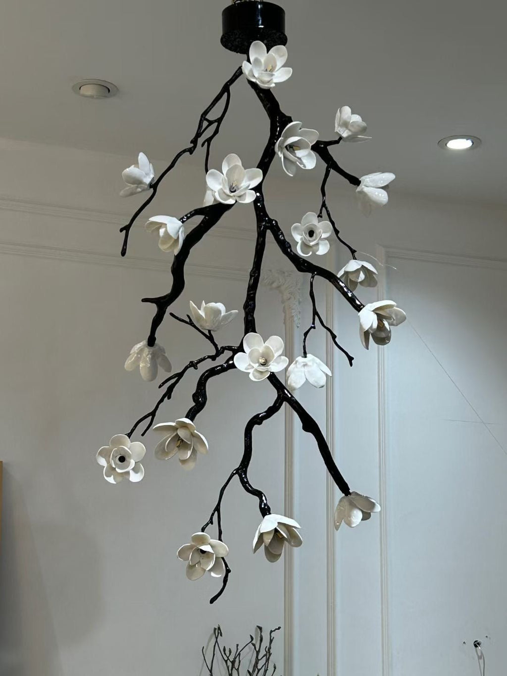 Large Long Branch Flower Chandelier-Manorlights