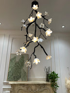 Large Long Branch Flower Chandelier-Manorlights