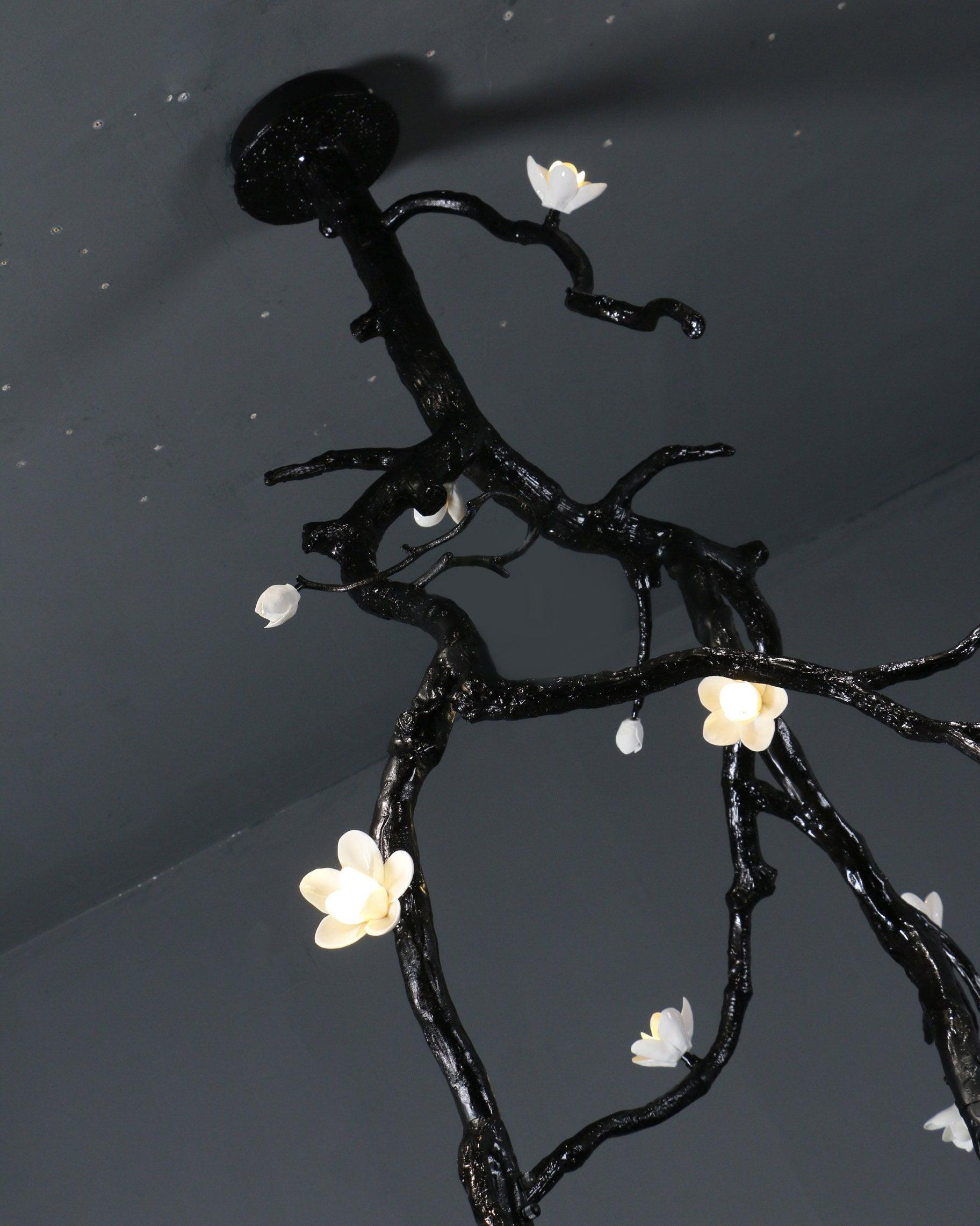 Large Long Branch Flower Chandelier-Manorlights