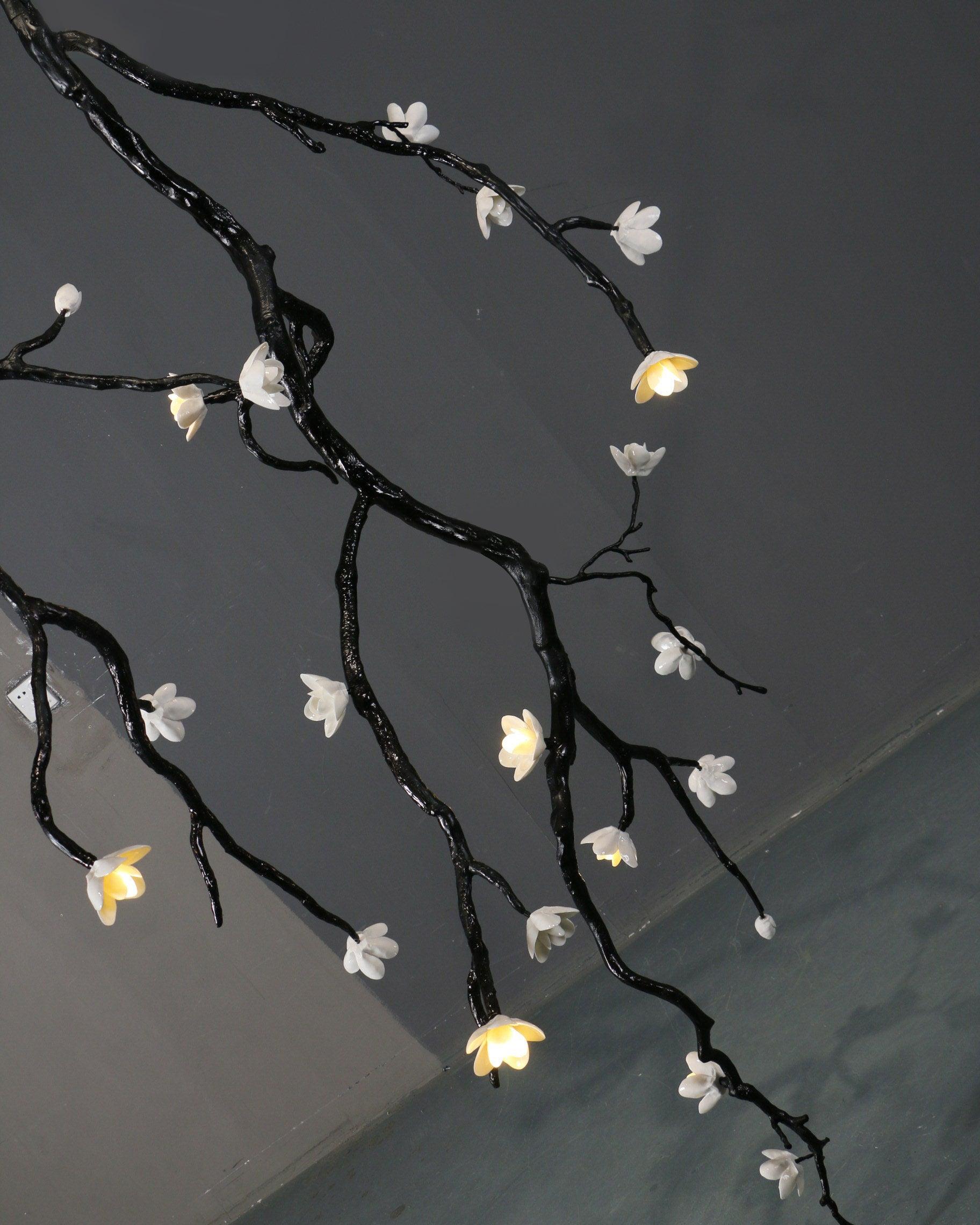 Large Long Branch Flower Chandelier-Manorlights
