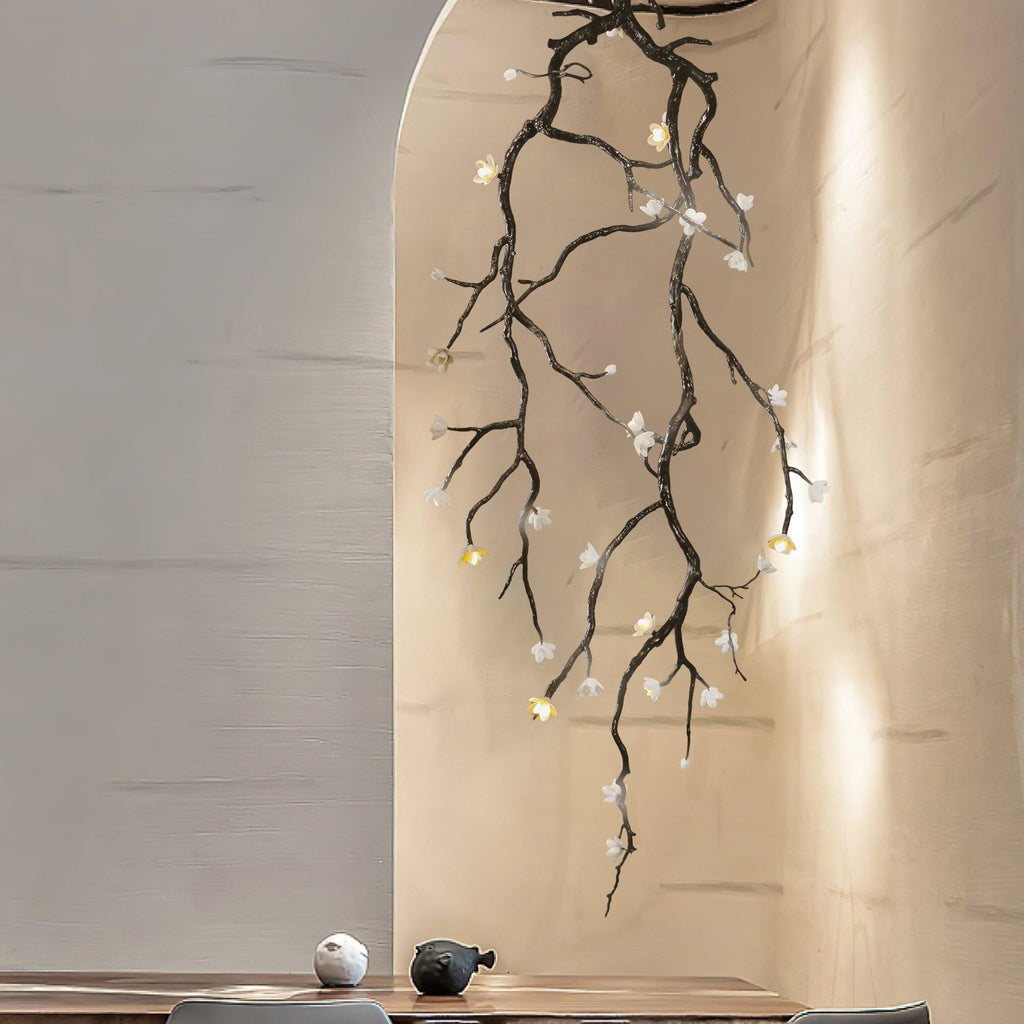 Large Long Branch Flower Chandelier-Manorlights