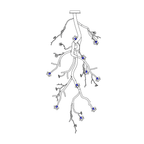 Large Long Branch Flower Chandelier-Manorlights