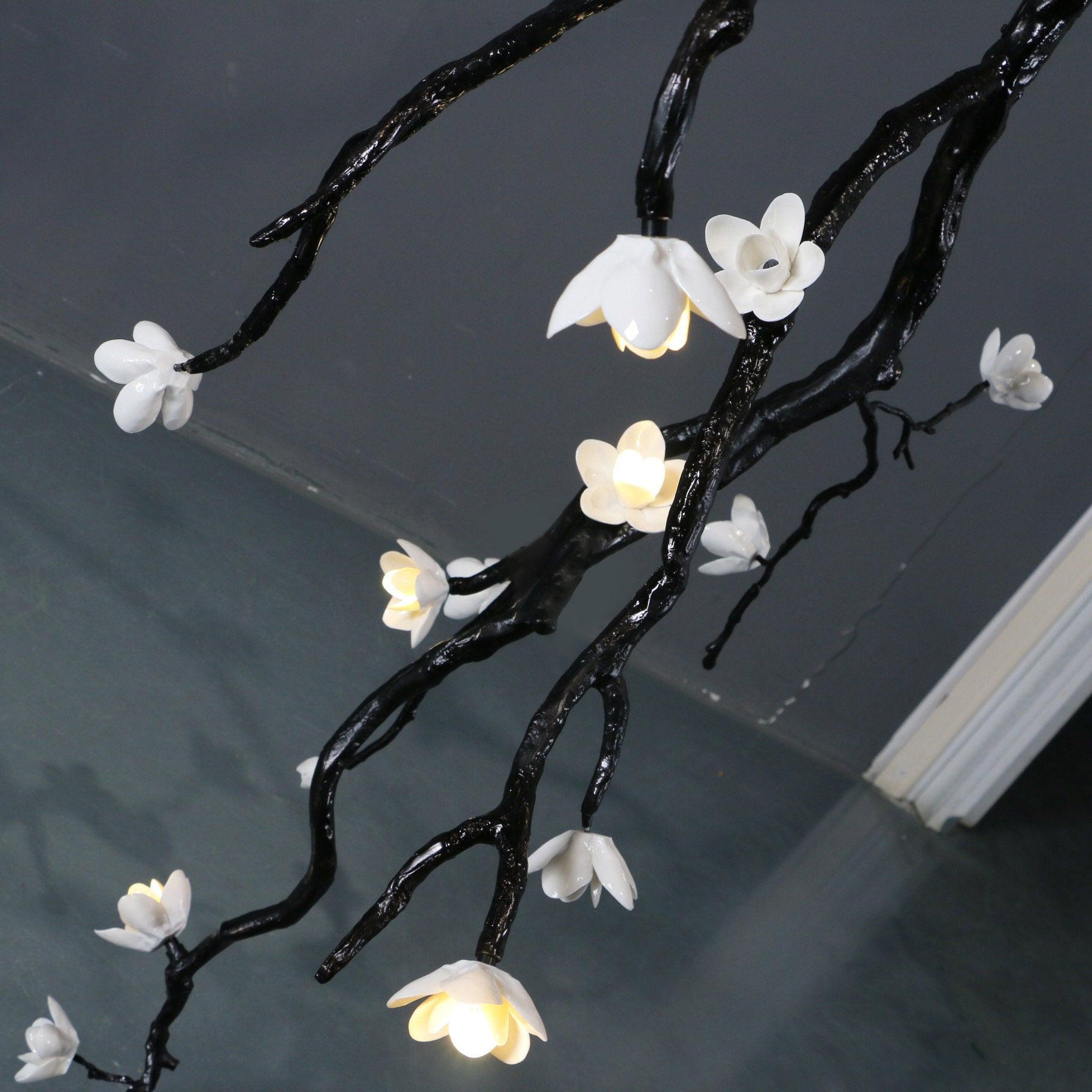 Large Long Branch Flower Chandelier-Manorlights
