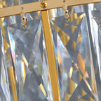 Large Staircase Crystal Chandelier Living Room Ceiling Light Fixture For Hotel Entrance In Gold Finish-Chandeliers- -  Manorlights- -  Manorlights