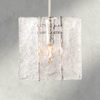 Lattice Clear Glass Pendant-Pendant Light-Manorlights
