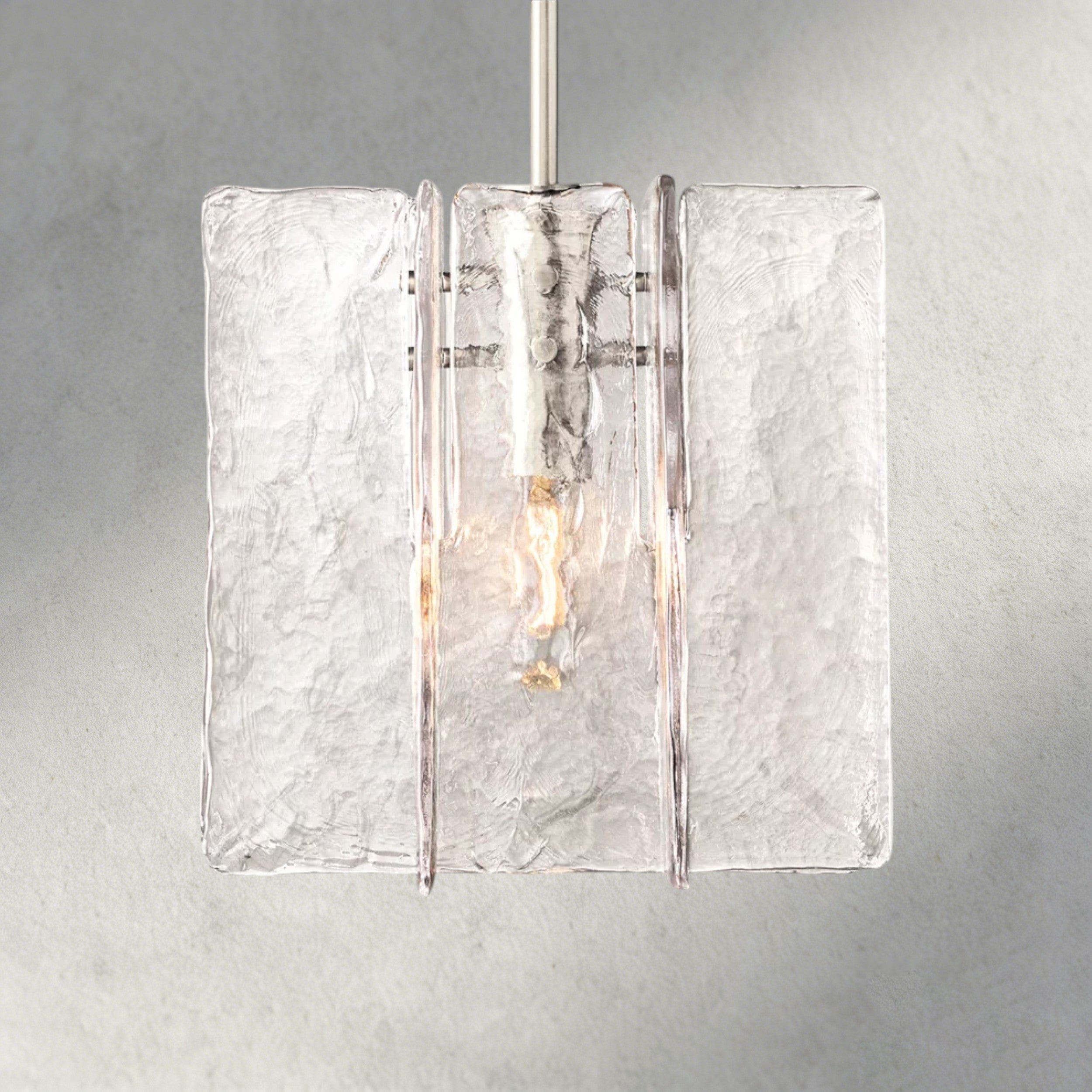 Lattice Clear Glass Pendant-Pendant Light-Manorlights