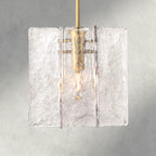 Lattice Clear Glass Pendant-Pendant Light-Manorlights