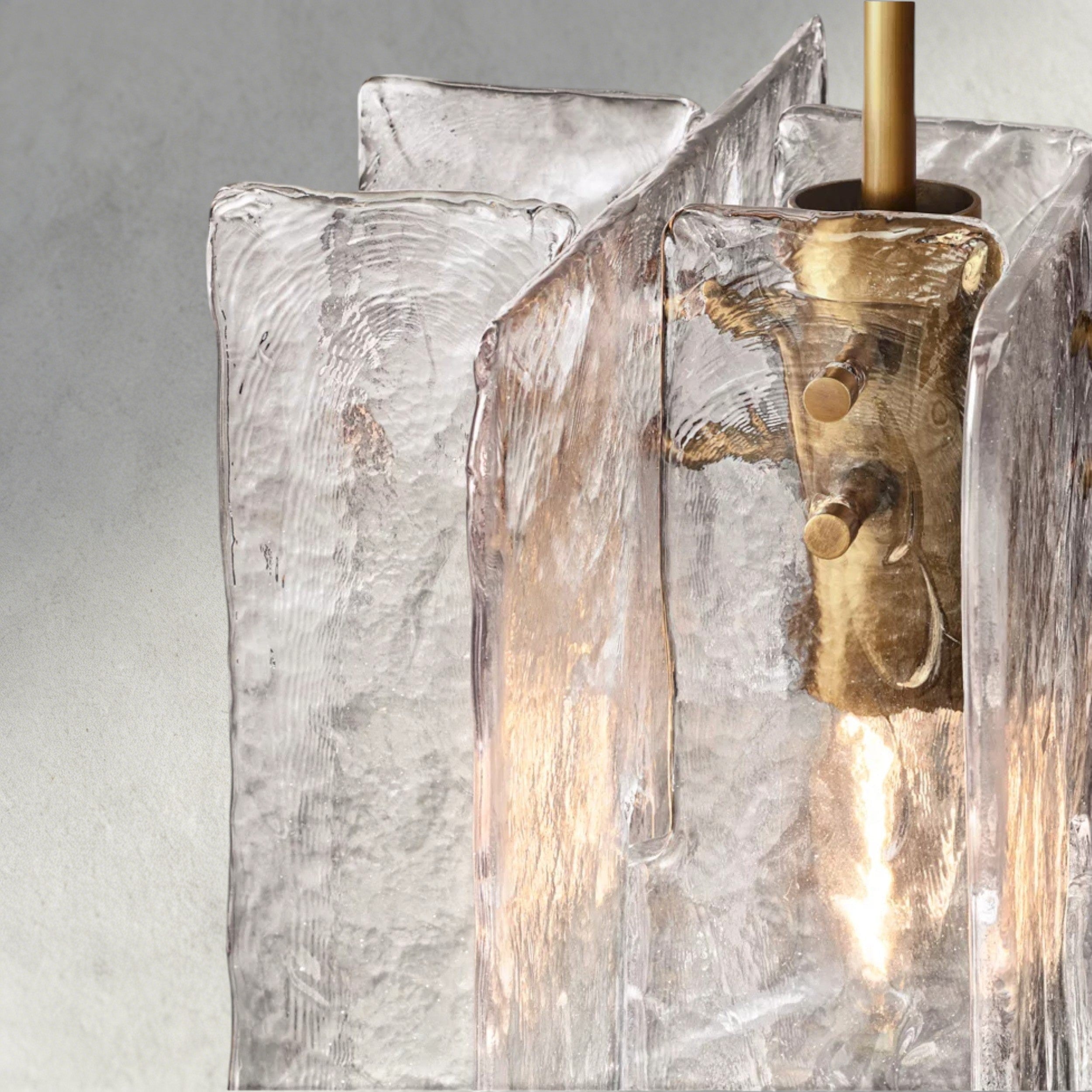 Lattice Clear Glass Pendant-Pendant Light-Manorlights