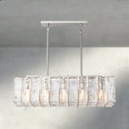 Lattice Clear Glass Rectangular Chandelier 49", 67"-Chandelier-Manorlights