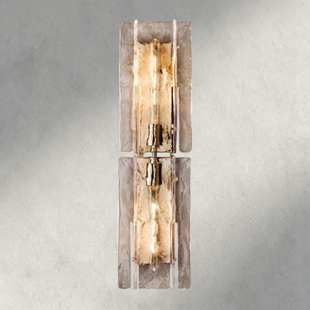 Lattice Clear Glass Sconce 15", 30"-Wall Sconce-Manorlights