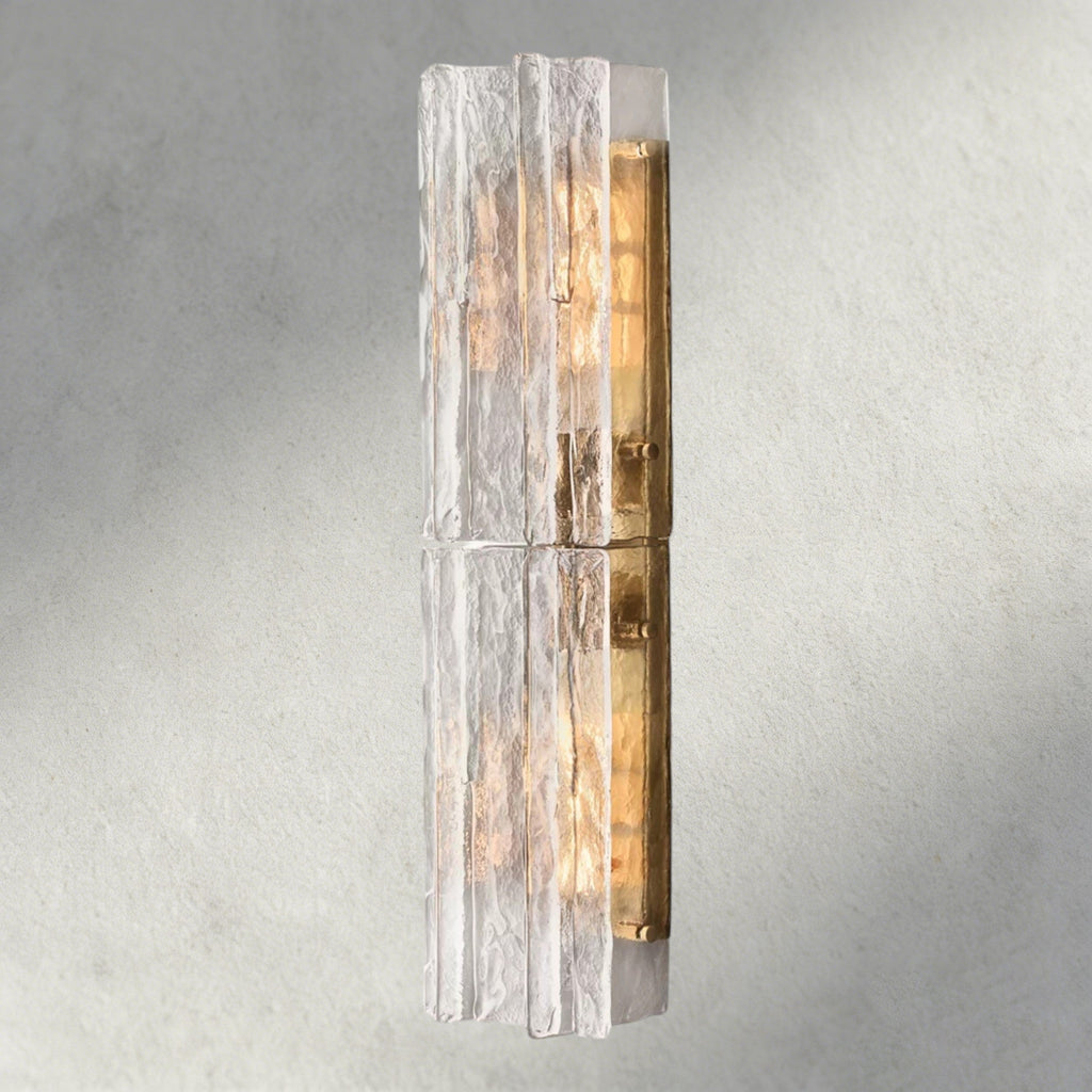 Lattice Clear Glass Sconce 15", 30"-Wall Sconce-Manorlights