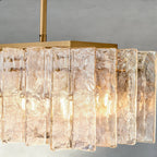 Lattice Smoke Glass Linear Chandelier 49", 67"-Chandelier-Manorlights