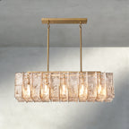 Lattice Smoke Glass Linear Chandelier 49", 67"-Chandelier-Manorlights