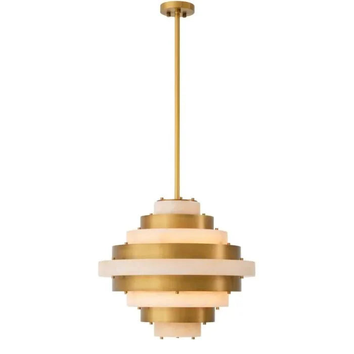 Lazzari Alabaster Chandelier 24" D - Dia24 x H21 inBlushlighting