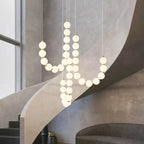 Lexi Modern Acrylic Orb Chandelier - Remote ControlManor Lights
