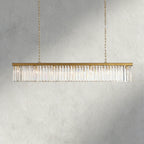 60" / Brass Leyland Rectangular Chandelier 60", 71.5"