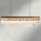 Brass Leyland Tiered Rectangular Chandelier