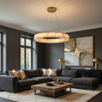 Owens Alabaster Chandelier by Manor Lights