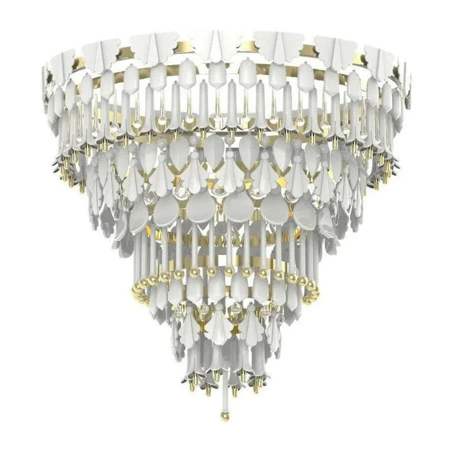 Lladro Seasons Chandelier - SunriseMediumBlushlighting