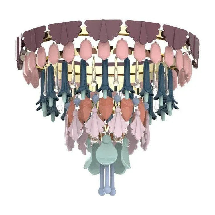 Lladro Seasons Chandelier - SunriseSmallBlushlighting