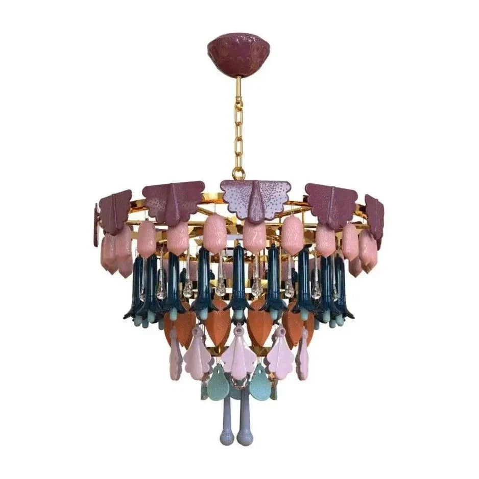 Lladro Seasons Chandelier - FallSmallBlushlighting