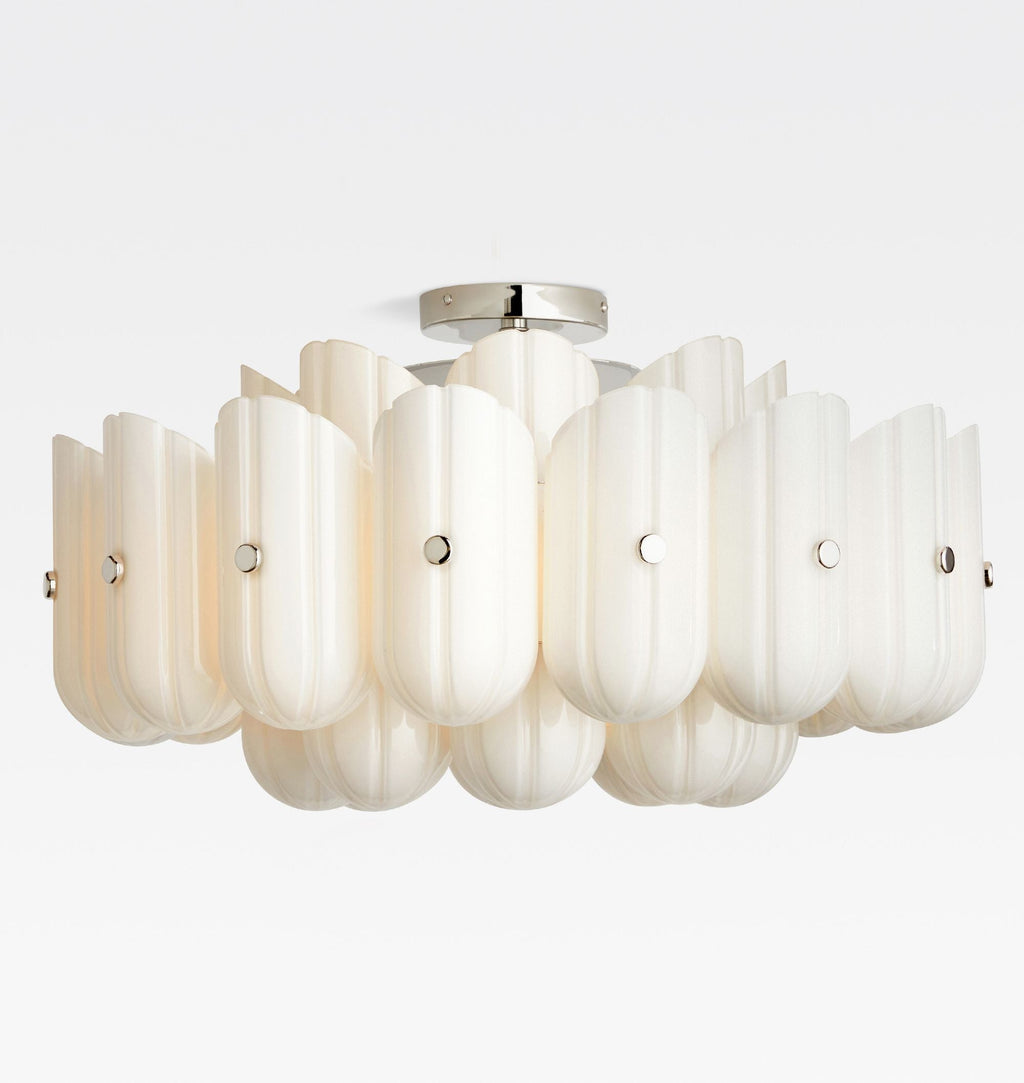 Lorna LED Double Tier Flush Mount 25"-Chandelier-Manorlights
