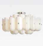 Lorna LED Double Tier Flush Mount 25"-Chandelier-Manorlights