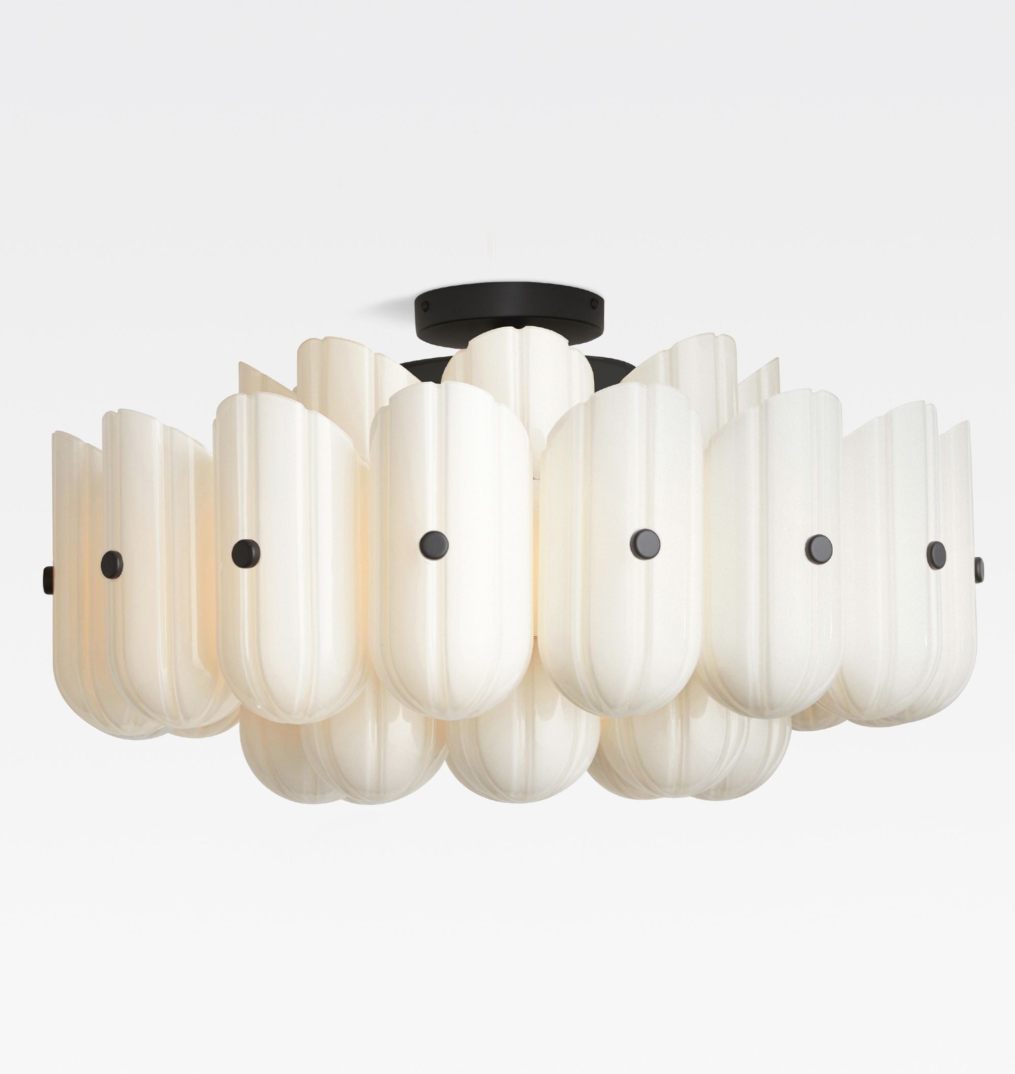 Lorna LED Double Tier Flush Mount 25"-Chandelier-Manorlights