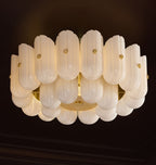 Lorna LED Double Tier Flush Mount 25"-Chandelier-Manorlights