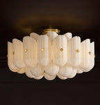 Lorna LED Double Tier Flush Mount 25"-Chandelier-Manorlights