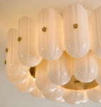 Lorna LED Double Tier Flush Mount 25"-Chandelier-Manorlights