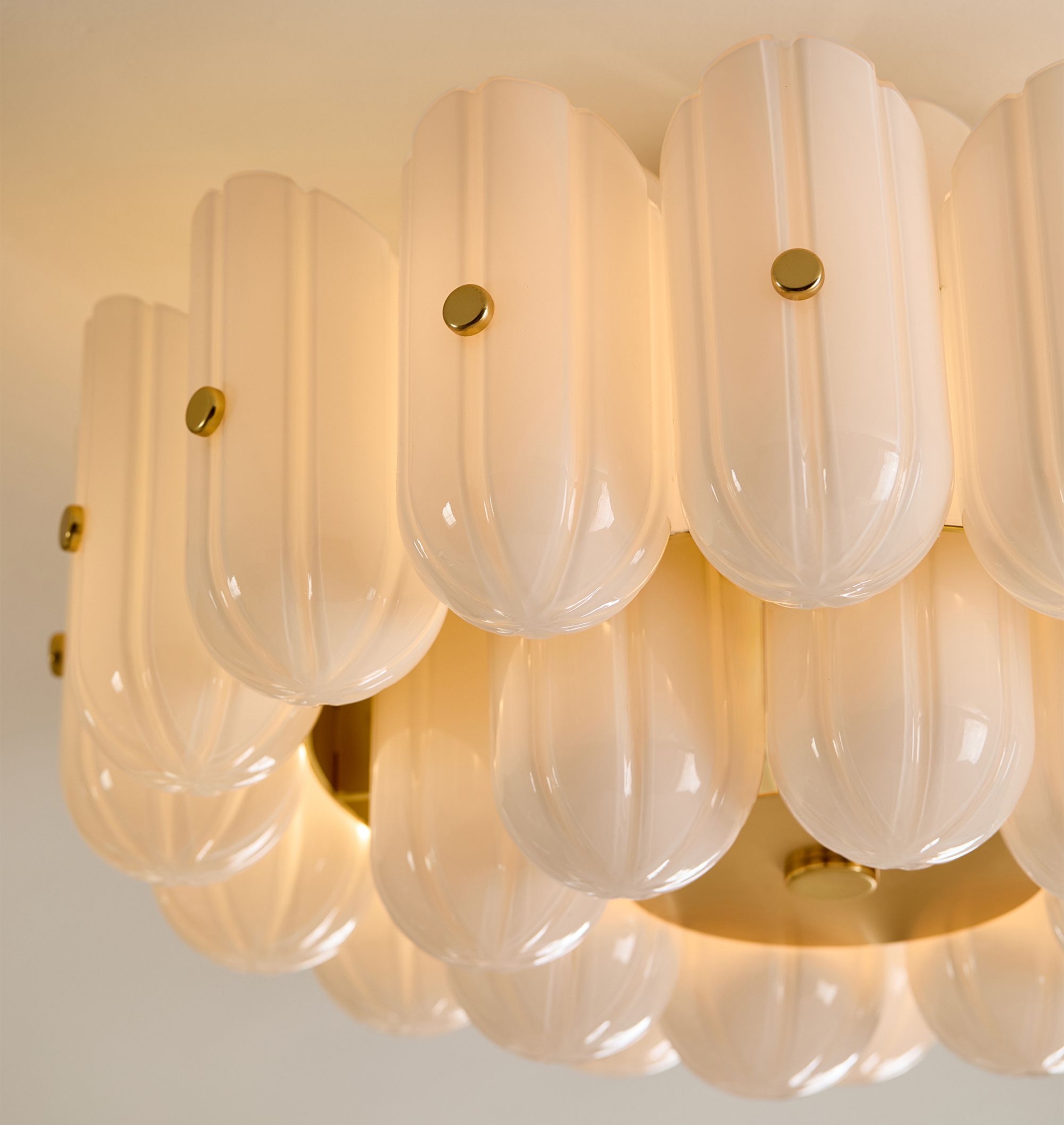 Lorna LED Double Tier Flush Mount 25"-Chandelier-Manorlights