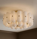 Lorna LED Double Tier Flush Mount 25"-Chandelier-Manorlights