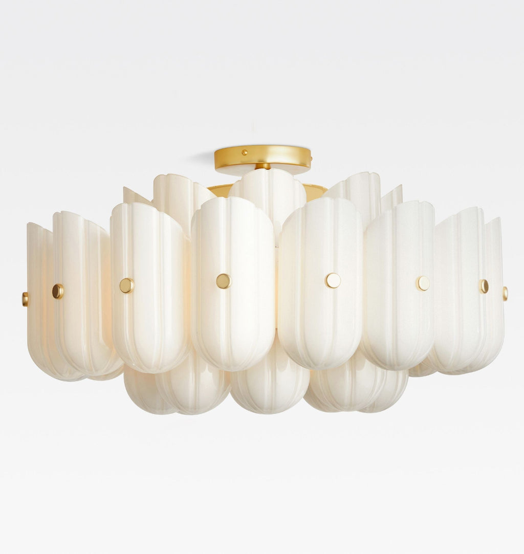 Lorna LED Double Tier Flush Mount 25"-Chandelier-Manorlights